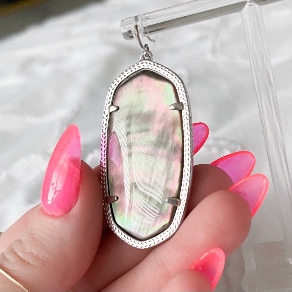 Kendra Scott Danielle Silver Abalone Shell Earrings